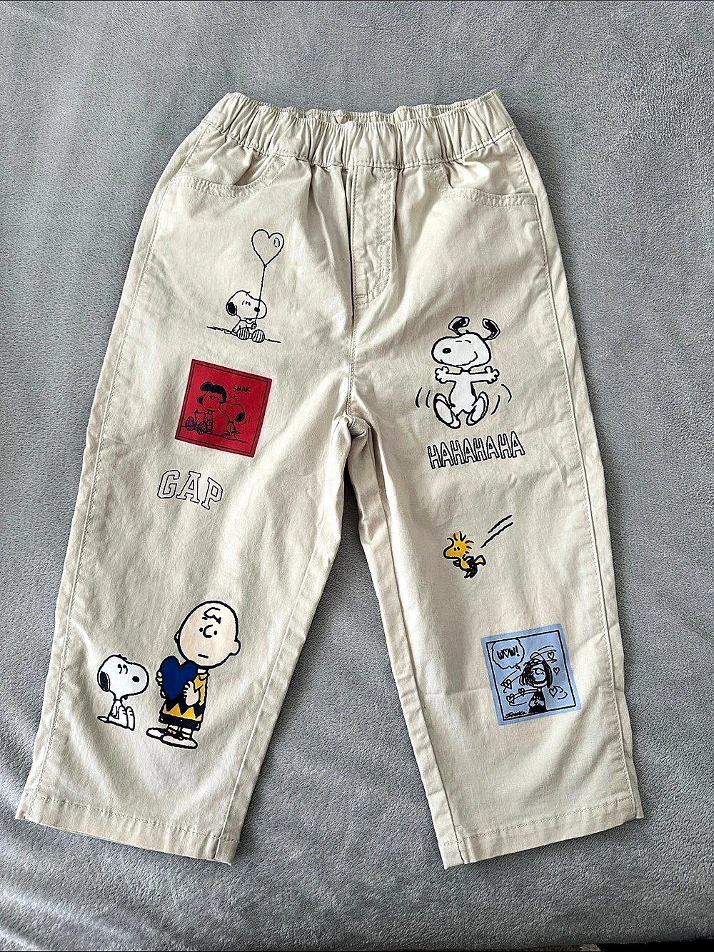 baby GAP Baby & Toddler Peanuts Pull-On Pants Cream 4T